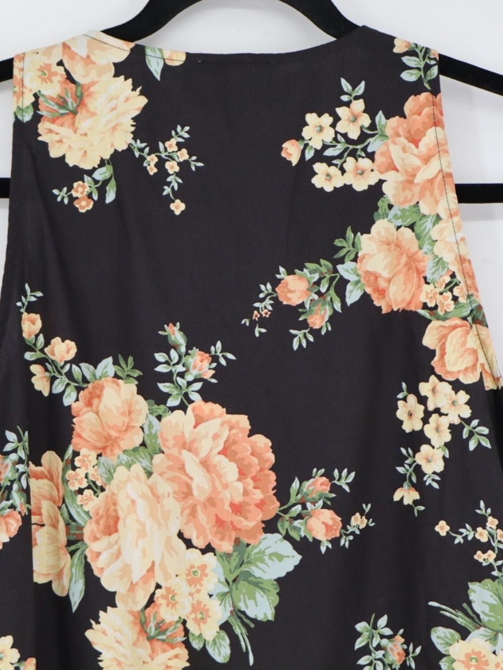 Sézane Solitta Dress Pila Print Black Floral Cotton Mini Dress Size 8 FR 40 - Picture 11 of 15